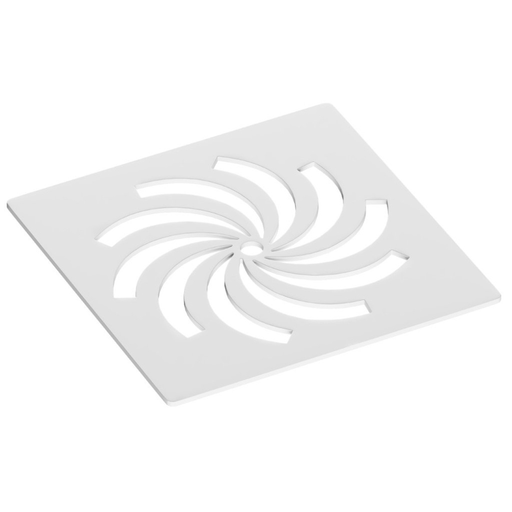 Eastbrook Crossland White Shower Waste & Cover Cut Out